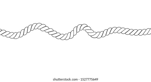 Nautical rope knots and frames set. Template for prints, cards, fabrics, covers, flyers, banners. Vintage decorative elements.