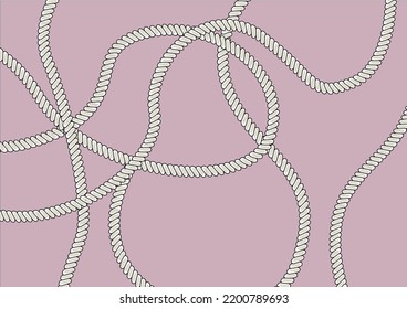 nautical rope vector hand drawn design vector art