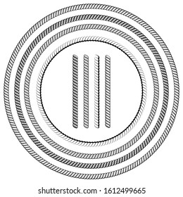 Nautical Ropes Vector Brushes With Ends