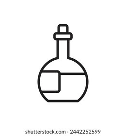 Nautical Rum Outline Icon Vector Illustration
