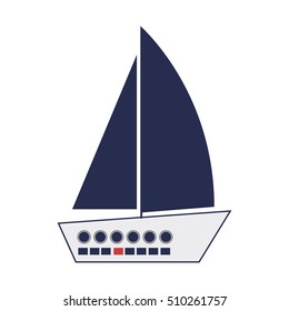 nautical sailboat icon