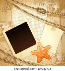 Nautical scrapbook template