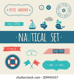 Nautical scrapbooking set 