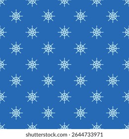 Nautical seamless background. Marine sea patterns. Set blue print with sailboat, anchor, waves, polka dot, zigzag. Childish texture for baby shower, scrapbooking. Geometric design. Vector illustration