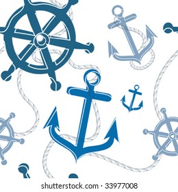 nautical seamless pattern