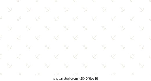 Nautical seamless pattern with geometric ship anchors