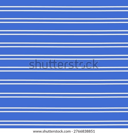 Nautical  seamless pattern with horizontal stripes on blue background. Geometric backdrop featuring parallel lines. Striped rapport. Maritime  texture. For wallpaper, wrapping, paper, design, textile