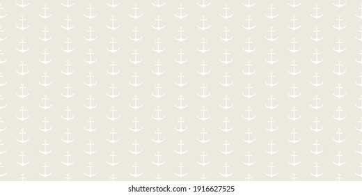 Nautical seamless pattern with ship wheels and anchors. Vector illustration