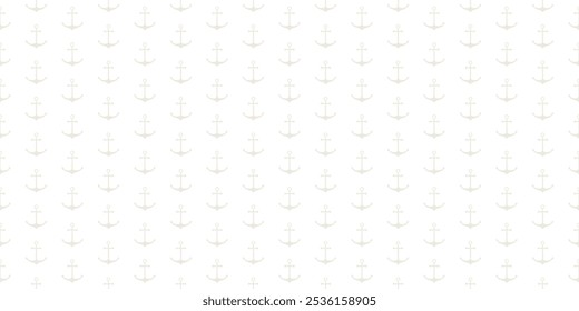 Nautical seamless pattern with ship wheels and anchors