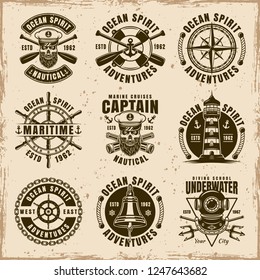 Set Military Armed Forces Badges Labels Stock Vector (Royalty Free ...