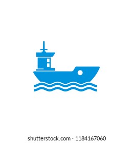 Nautical, Ship Icon Vector Template