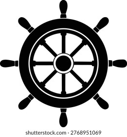 Nautical ship steering wheel boat helm