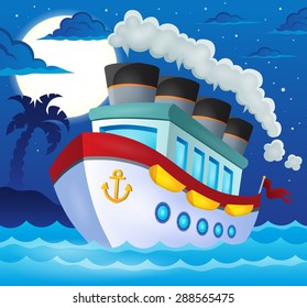 Nautical ship theme image 3 - eps10 vector illustration.