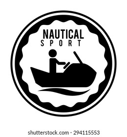 nautical sport design, vector illustration eps10 graphic 