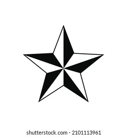  Nautical star icon.High quality vector illustration.