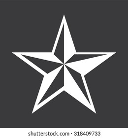 Nautical star . Vector illustration