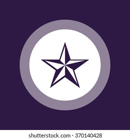 Nautical star . Vector illustration