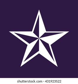 Nautical star . Vector illustration