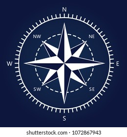 Nautical Star/compass vector based illustration. Elements organized for easy editing.