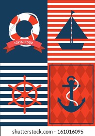 Nautical Template Vector.illustration