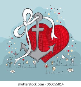 Nautical Valentine card