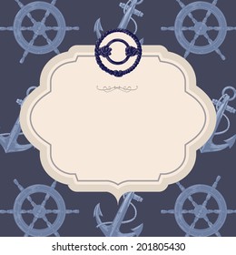 Nautical vector frame