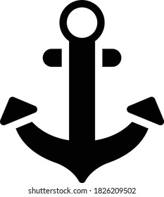 nautical vector glyph flat icon 