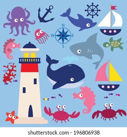 Nautical vector illustration