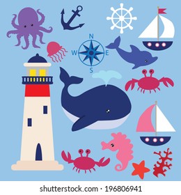 Nautical vector illustration