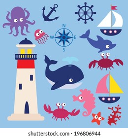Nautical vector illustration