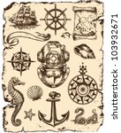 Nautical Vector Illustration Set