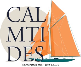 Nautical vector print and label designs.