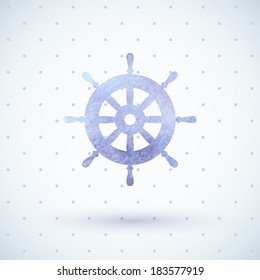 Nautical watercolor background.