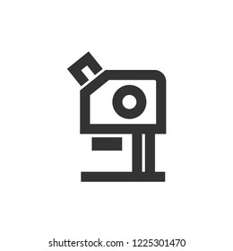 Nautilus icon in thick outline style. Black and white monochrome vector illustration.