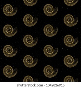 Nautilus seamless vector pattern