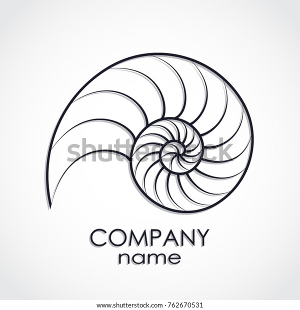 nautilus shell spiral shape\
logo