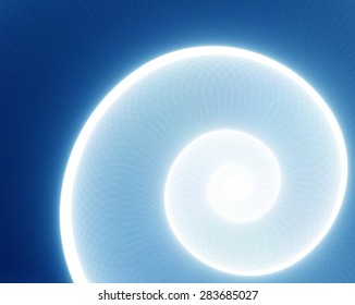 Nautilus Spiral Shell Background - Abstract vector illustration with transparency effects.  Background is behind a clipping mask.