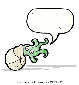 caricatura de nautilus squid