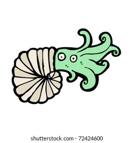 nautilus squid cartoon
