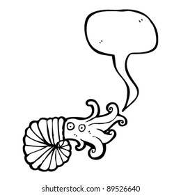 caricatura de nautilus squid