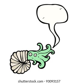 nautilus squid cartoon