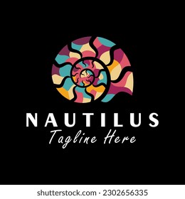 nautilus vector illustration logo design