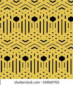 Navaho gold seamless pattern. Vector illustration EPS 10
