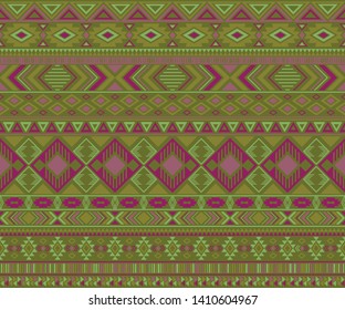Navajo american indian pattern tribal ethnic motifs geometric seamless background. Abstract native american tribal motifs clothing fabric ethnic traditional design. Peruvian folk fashion.