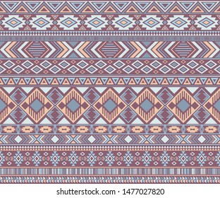 Navajo american indian pattern tribal ethnic motifs geometric seamless background. Graphic native american tribal motifs clothing fabric ethnic traditional design. Navajo symbols clothes print.