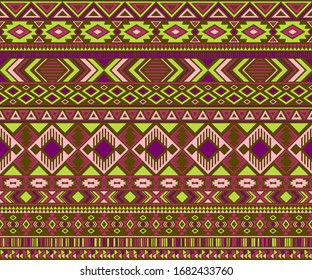 Navajo american indian pattern tribal ethnic motifs geometric vector background. Doodle native american tribal motifs clothing fabric ethnic traditional design. Peruvian folk fashion.