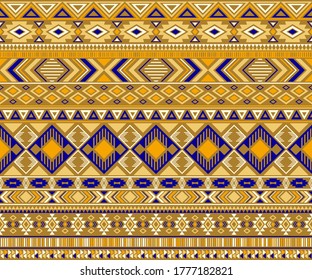 Navajo american indian pattern tribal ethnic motifs geometric seamless background. Bohemian native american tribal motifs clothing fabric ethnic traditional design. Navajo symbols textile pattern.