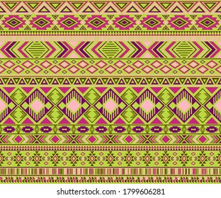Navajo american indian pattern tribal ethnic motifs geometric vector background. Modern native american tribal motifs textile print ethnic traditional design. Navajo symbols clothes pattern.