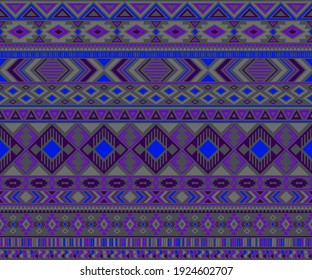 Navajo american indian pattern tribal ethnic motifs geometric seamless background. Beautiful native american tribal motifs clothing fabric ethnic traditional design. Navajo symbols fabric pattern.