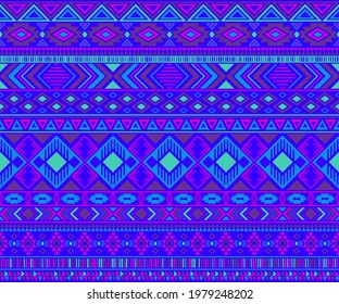 Navajo american indian pattern tribal ethnic motifs geometric seamless background. Impressive native american tribal motifs clothing fabric ethnic traditional design. Navajo symbols textile pattern.